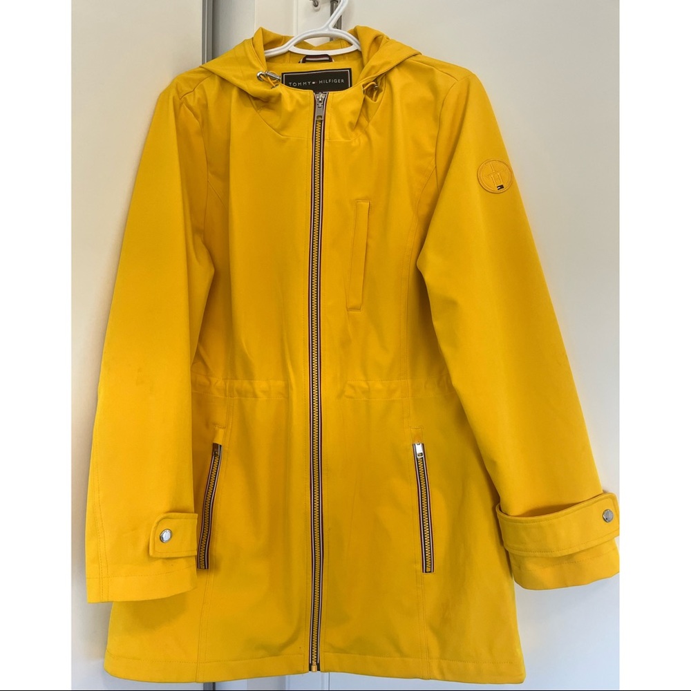 Tommy Hilfiger Full Zip Hooded Jacket in Canary Yellow